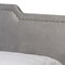 Baxton Studio Benjen Modern and Contemporary Glam Grey Velvet Fabric Full Size Panel Bed 183-11269-Zoro - alternate 8